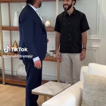 President Bukele tells Donald Trump jr 'We don't jail our political opponents in El Salvador.'