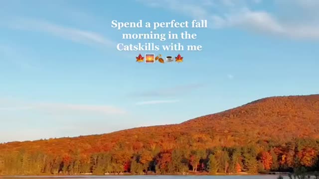 Spend a perfect fall morning in the Catskills with me