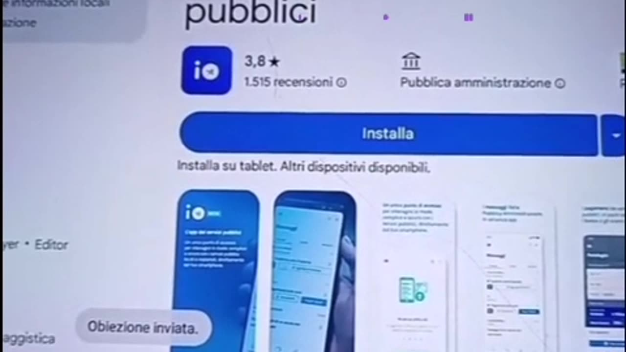 Per respingere l'app IO