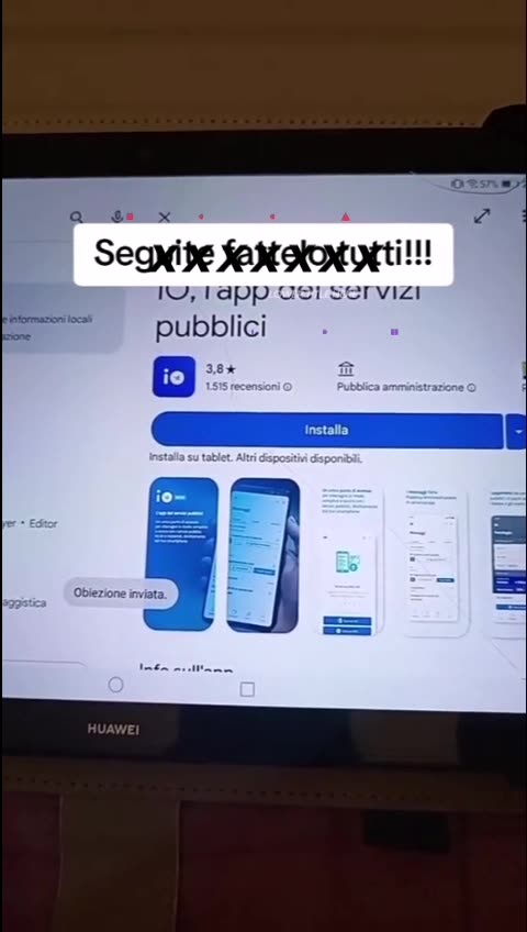 Per respingere l'app IO