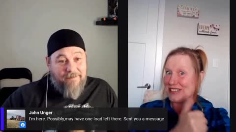 Pat King talks with Kerry, a lady from Newfoundland