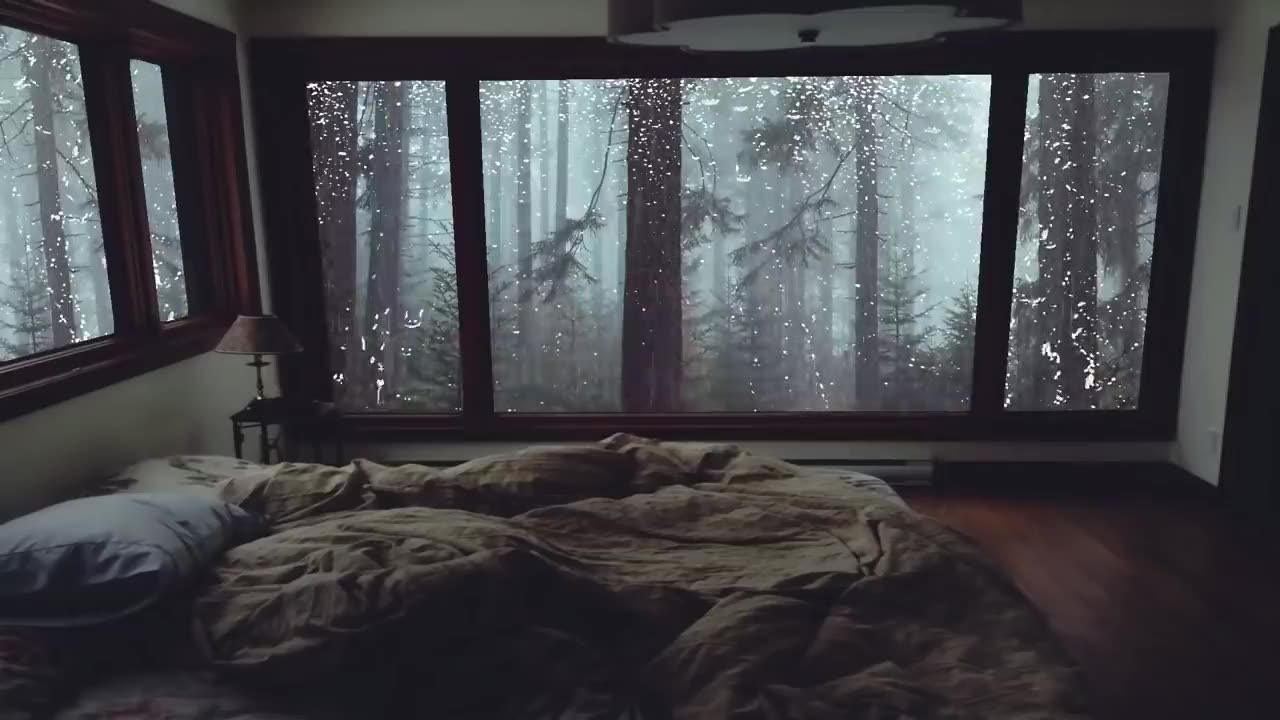 Let the Misty Forest Rain Lull You into Tranquil Bliss 🌲🌧️ | Relaxing Rain Sounds