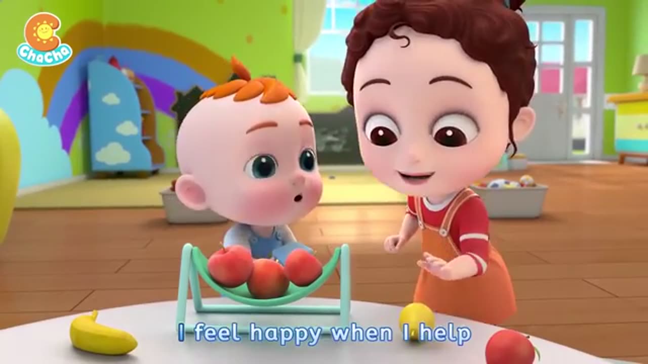 Reading song baby chaha English songs carton