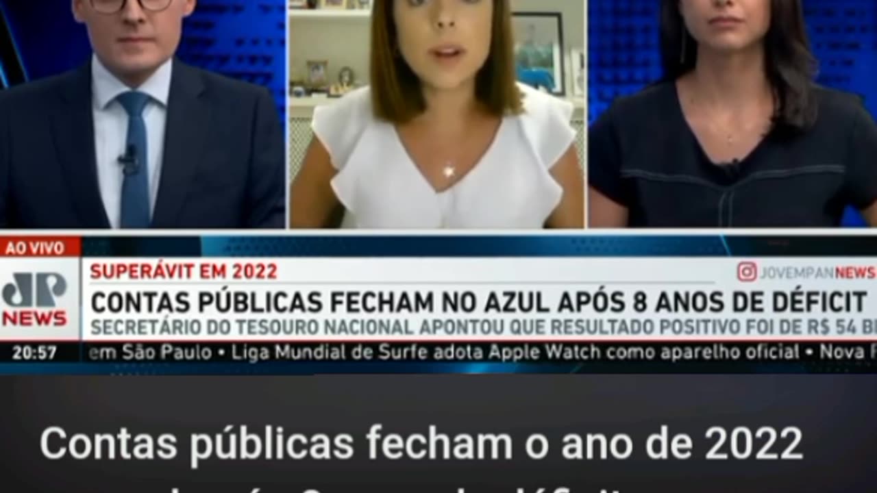 Contas públicas fecham o ano de 2022 no azul após 8 anos de déficit.