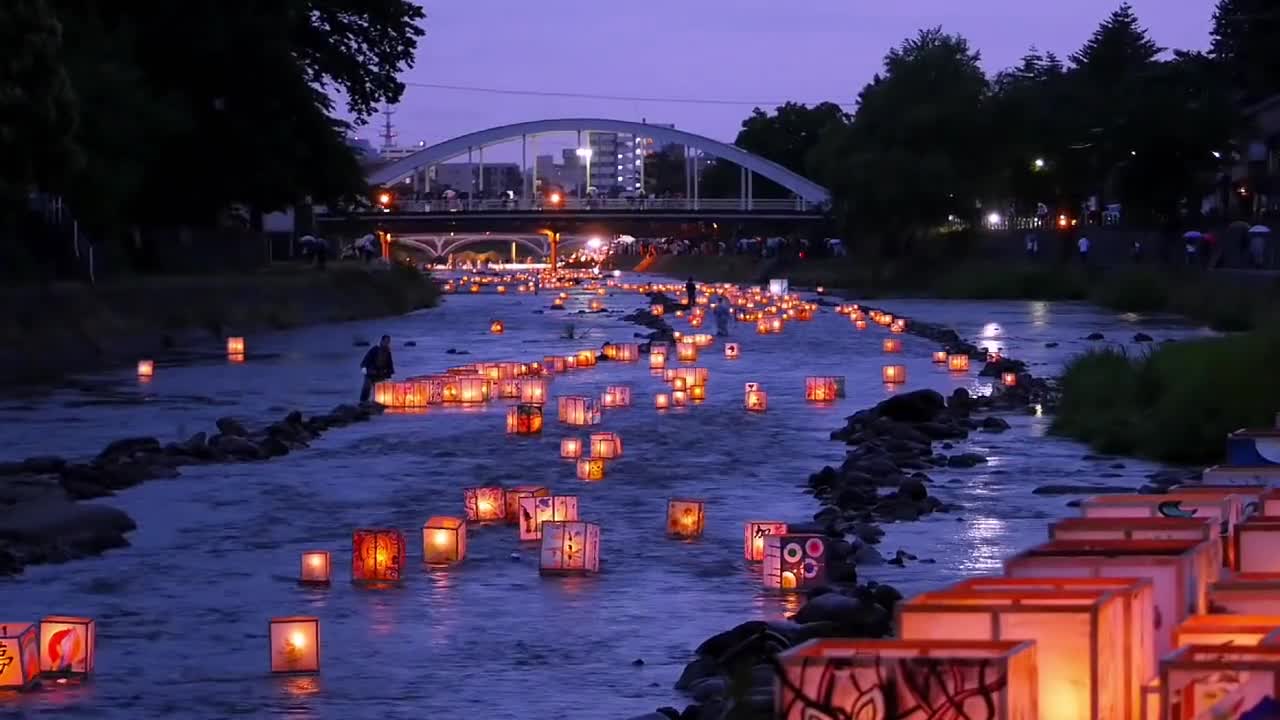 Watching lanterns is really a super happy thing