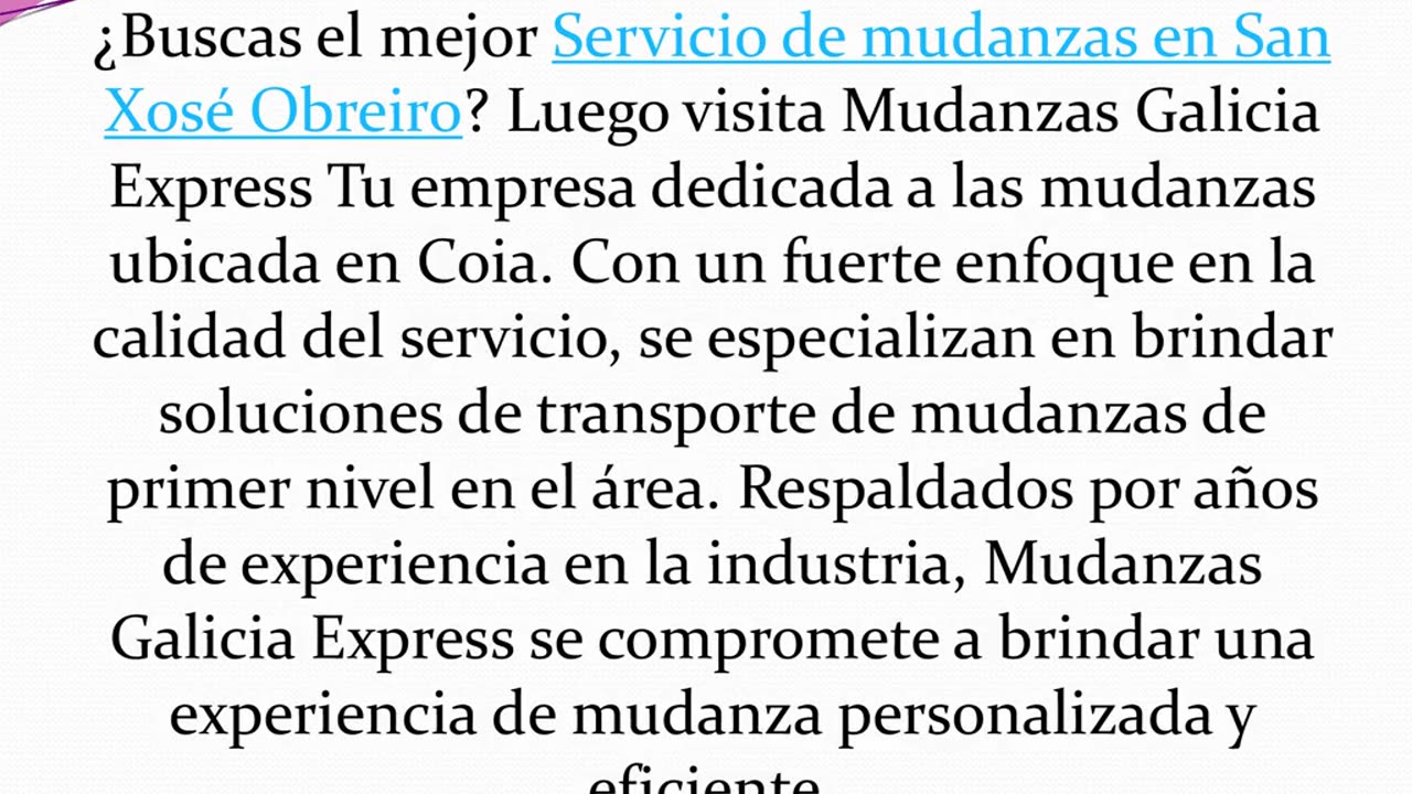 Consigue el mejor Servicio de mudanzas en San Xosé Obreiro