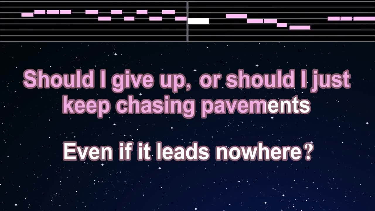 Chasing Pavements - Adele♬ Karaoke,