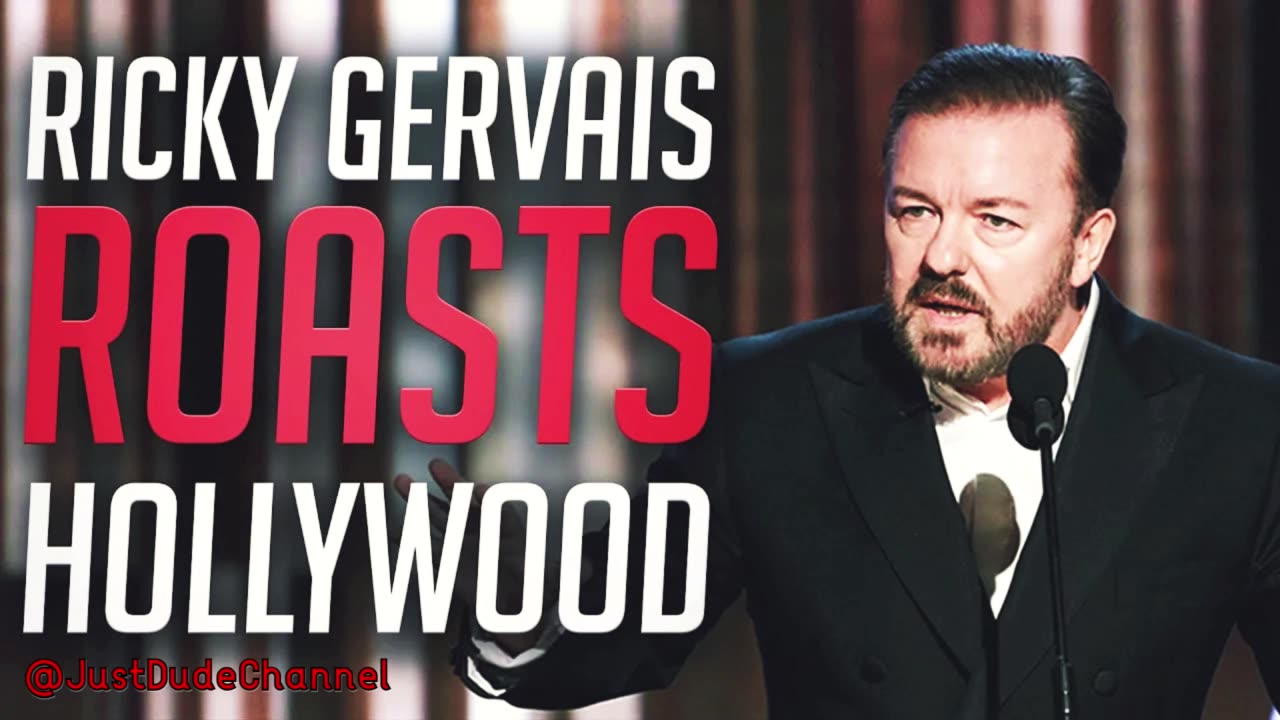 Ricky Gervais At The 2020 Golden Globes