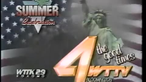 July 4, 1988 - Happy 4th of July Bumper/ Channel 4 in Indianapolis-Bloomington