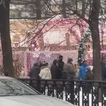 People are walking from the side of Tverskoy Boulevard