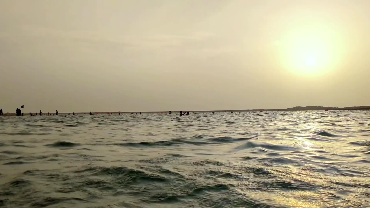 Calming beach at dubai