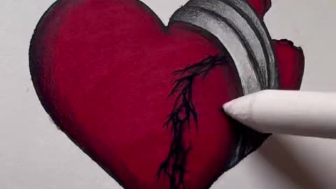 How to draw bandage heart ❤️‍🩹 asethetic art ❤️‍🔥