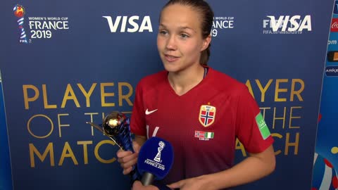 Guro Reiten – Player of the Match – Norway v Nigeria