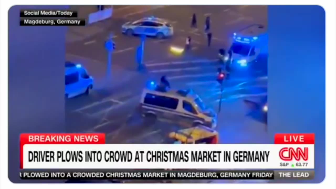 Terrorist Attack In Germany; More Than 10 Injuries As BMW Plowed Into Christmas Shoppers