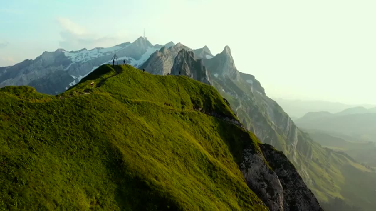 FLYING OVER THE ALPS Calming Music With Scenic Relaxation Film ..