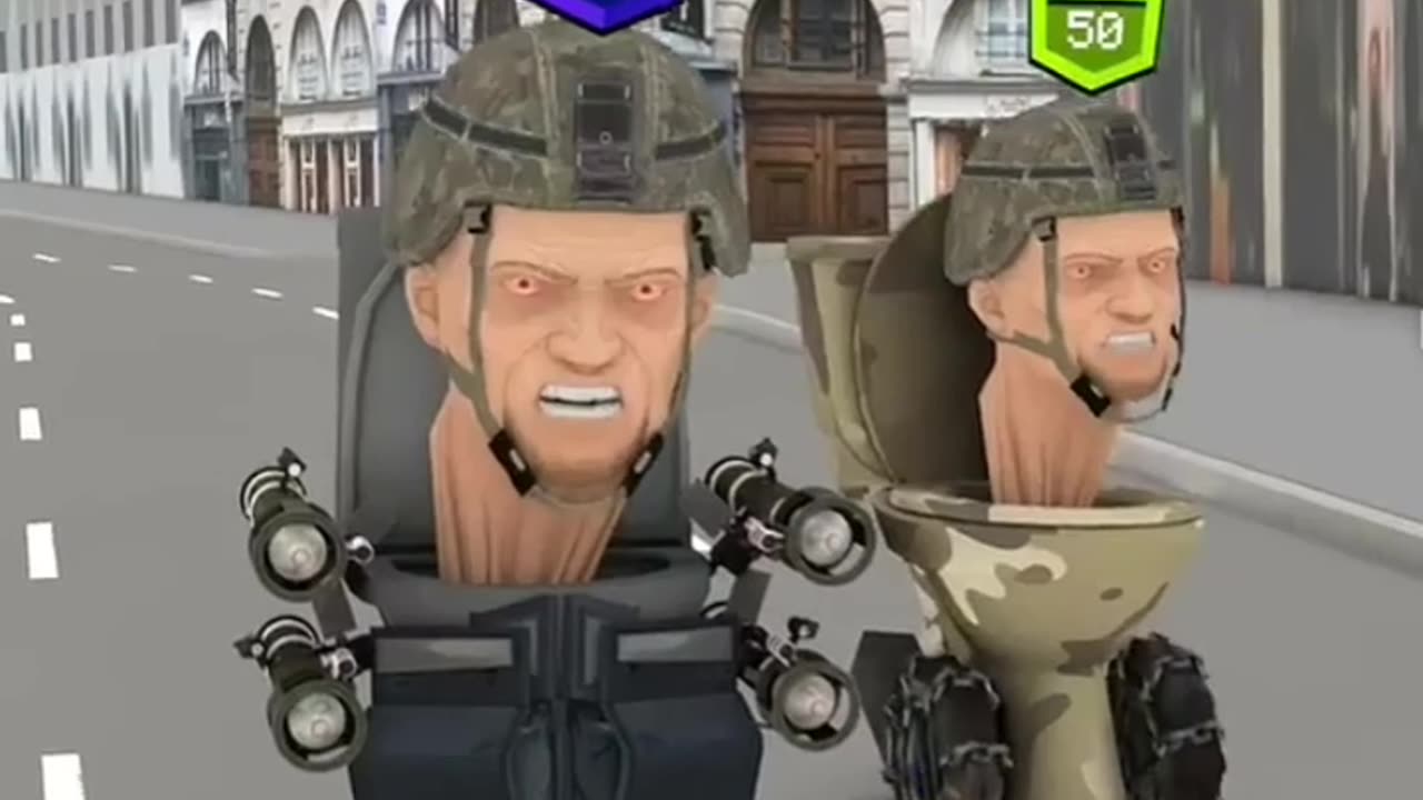 Speakerman calls boss cameraman to help computergirl defeat skibidi toilet