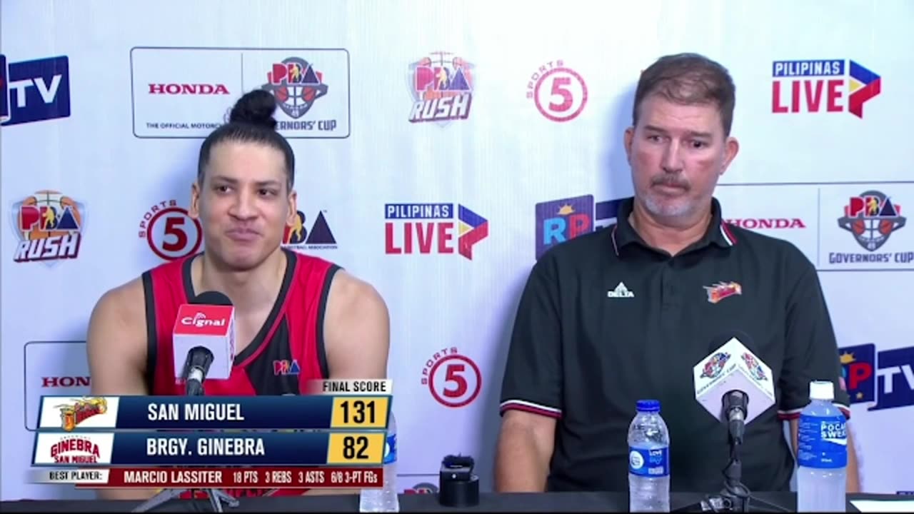 Interview with Best Player Marcio Lassiter and Coach Jorge Gallent [Sep. 15, 2024]