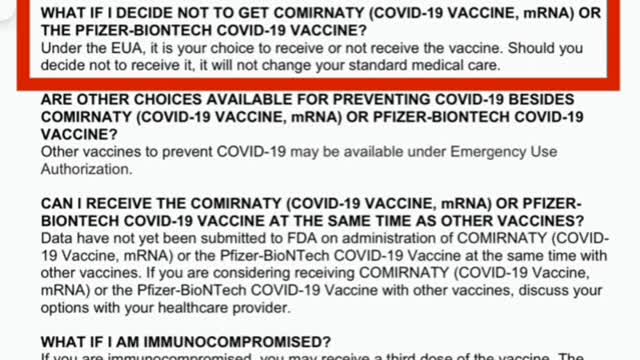 All vaccines still investigational / EUA authorized not FDA approved