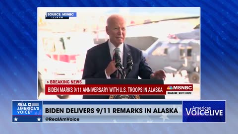 BIDEN DELIVERS 9/11 REMARKS IN ALASKA