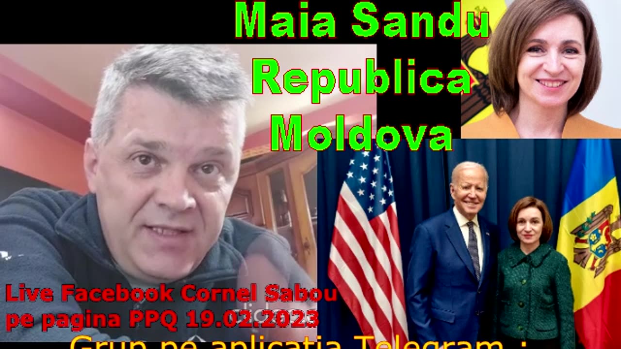 Maia Sandu din Republica Moldova , de partea Ocultei Mondiale ? (fragment live 19.02.2023)