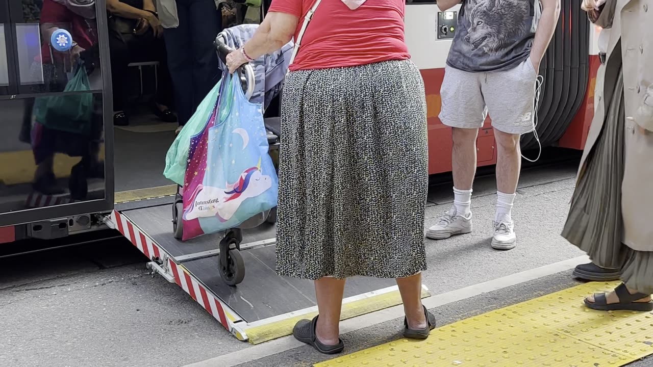 Woman Delays Streetcar by Refusing to Move