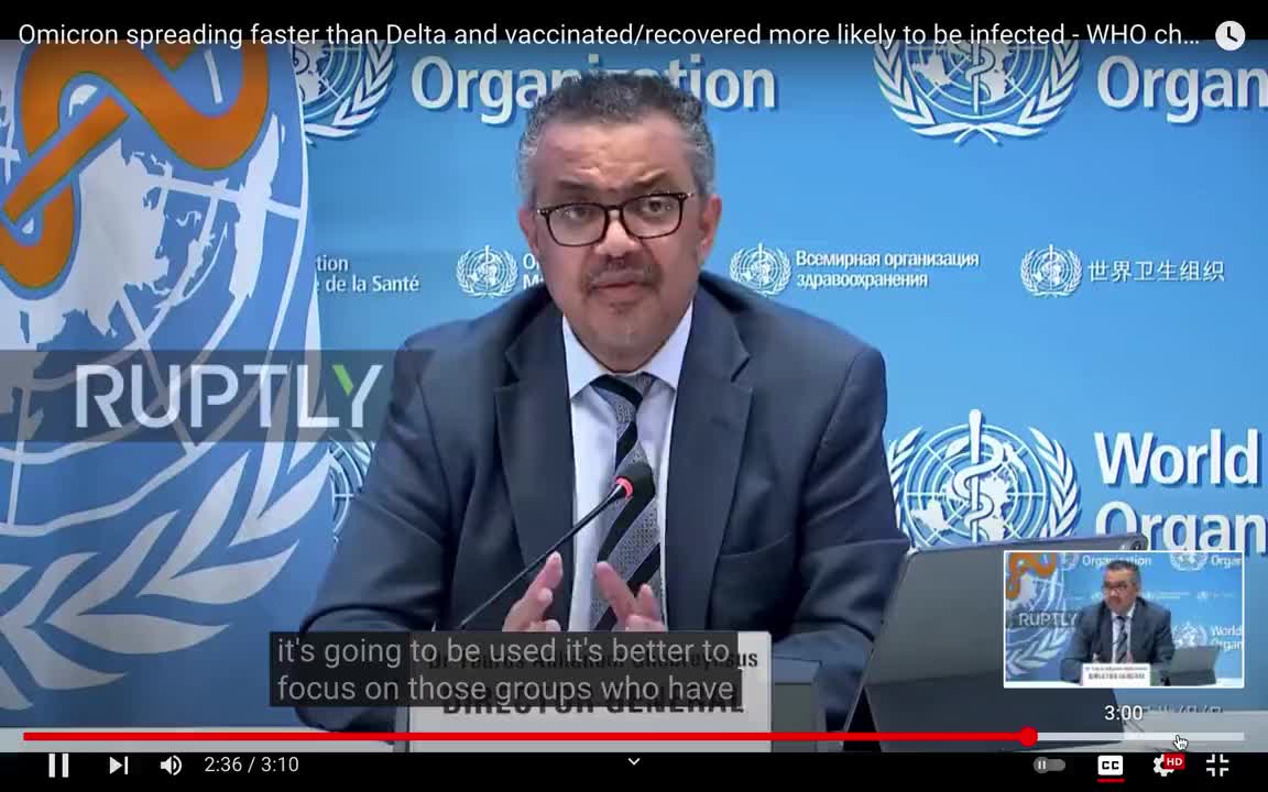 WHO Tedros Adhanom Ghebreyesus, Countries are using the booster to kill children