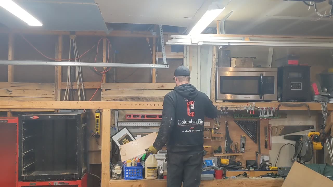 Demolition day! Custom work bench part.2