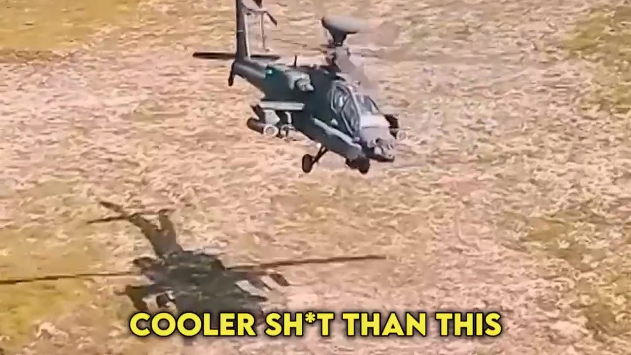 Mind blowing Apache helicopter 🤯🤯