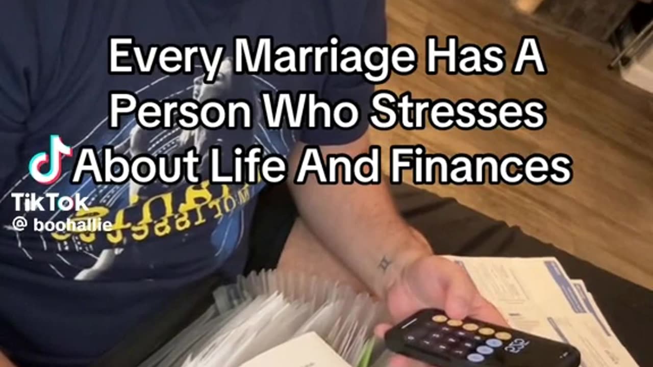 Every Marriage has A person who stresses about life and finances