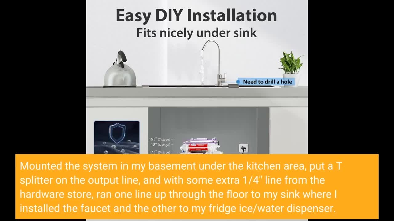 iSpring RCC1UP-AK 100GPD Under Sink 7-Stage Reverse Osmosis-Overview