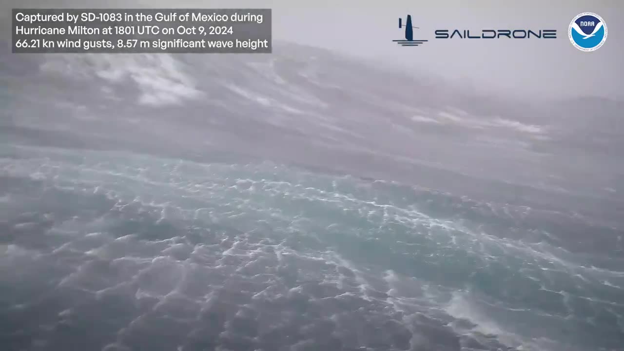 Incredible Footage Of NOAA’s Saildrone Recorded 28-Foot Waves & 75.95 mph Wind Gusts