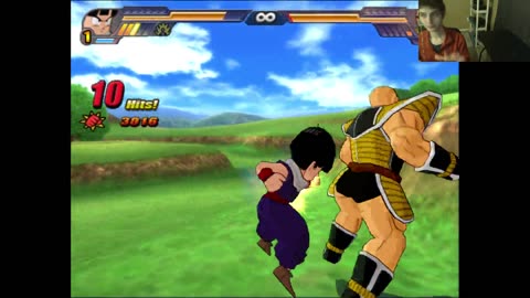 Gohan VS Nappa In A Dragon Ball Z Budokai Tenkaichi 3 Battle With Live Commentary