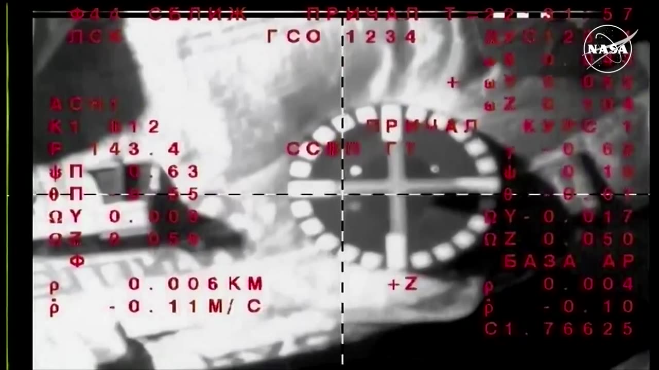 Spacecraft with Russian and American crew docks with ISS