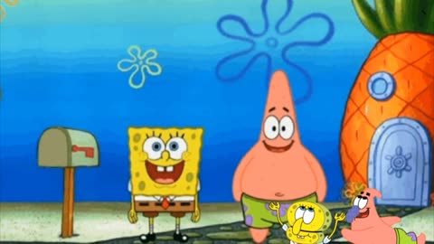 SpongeBob And Patrick Are Pretending To Be Imposters While Two Kids Wait For The Mail To Arrive ✉️