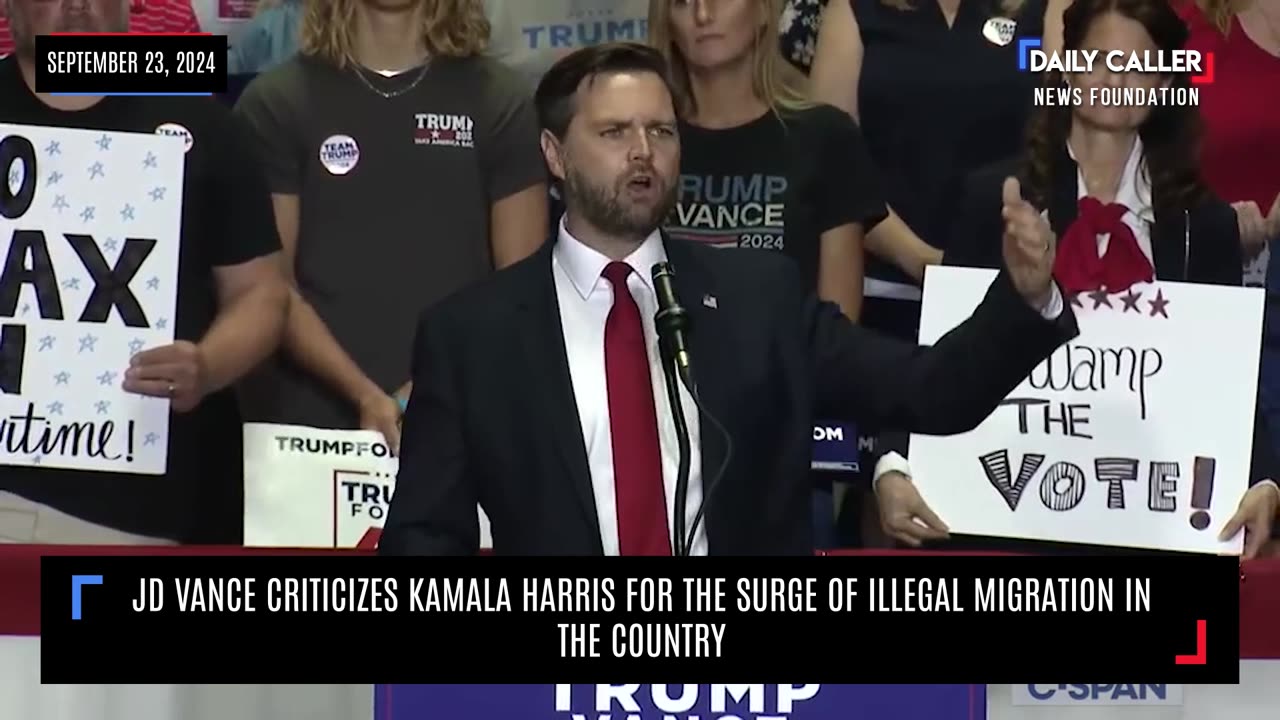 JD Vance Criticizes Kamala Harris For The Surge Of Illegal Migration In The Country