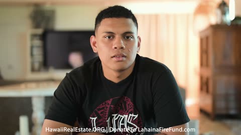 Hawaii - Lahaina, Maui, Fire - Navy Sailor Loses Family Members and Family Home