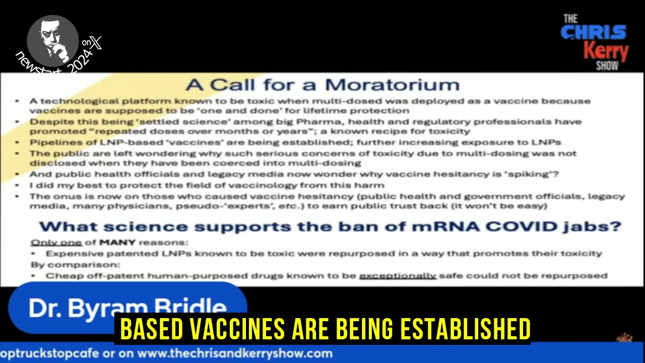 Dr. Byram Bridle - What science supports the ban of mRNA COVID jabs?