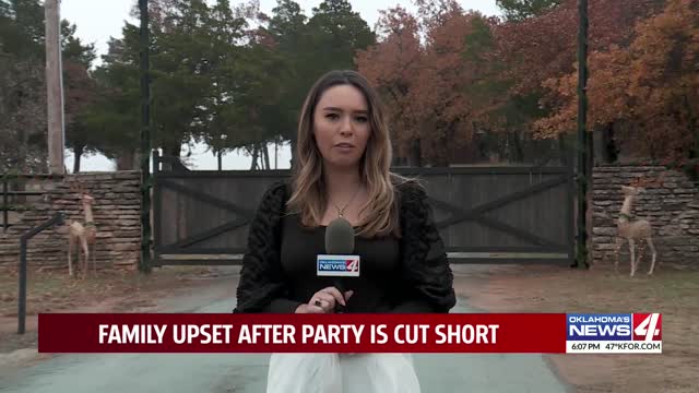 Family upset after party is cut short