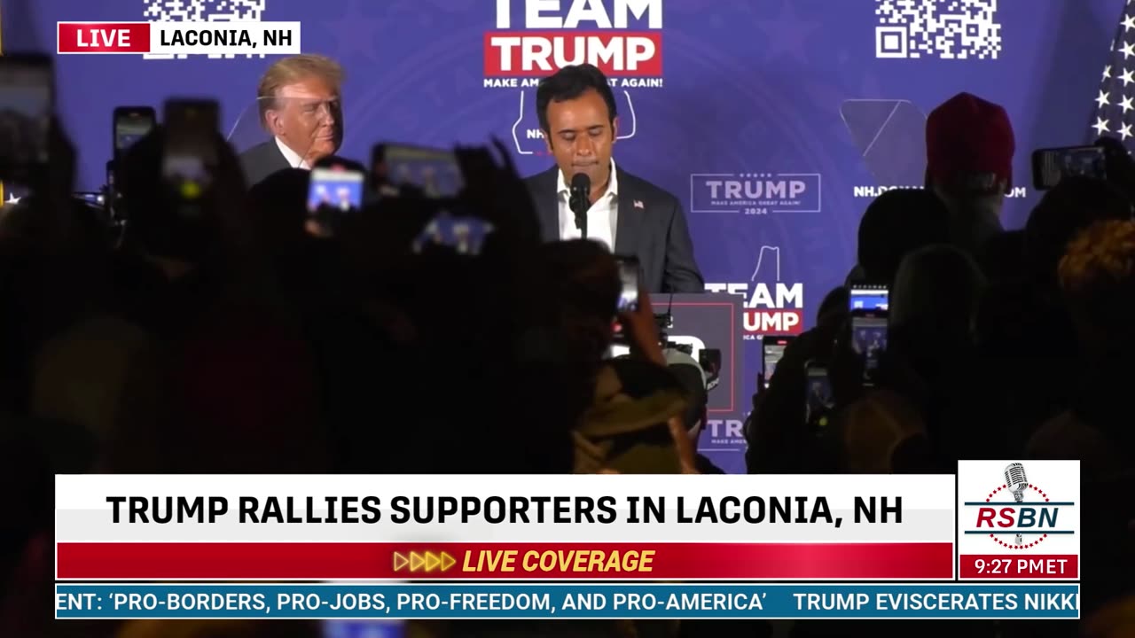 FULL SPEECH: Former Presidential Candidate Vivek Ramaswamy Laconia, NH - 1/22/24