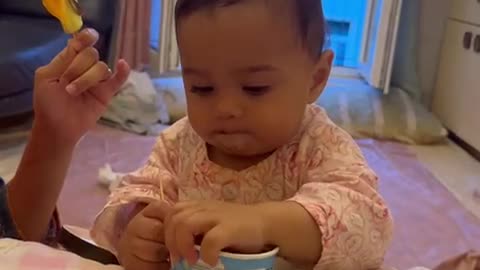 Icecream eating baby usman