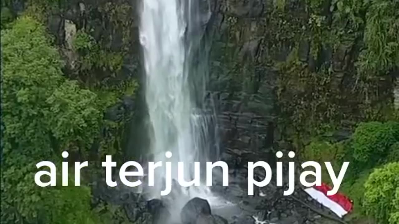 Tall and beautiful waterfall