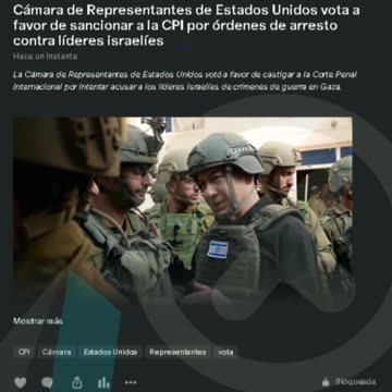 Cámara de Representantes de Estados Unidos vota a favor de sancionar a la CPI