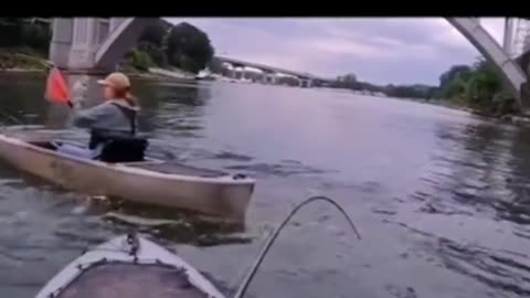 Wow big fish that eats the rod