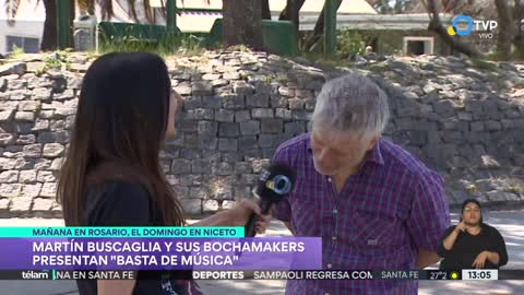 Martín Buscaglia desembarca en la Argentina para cantar Basta de Música