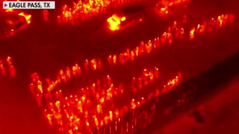 Thermal Drone captures video of hundreds of illegal aliens invading America