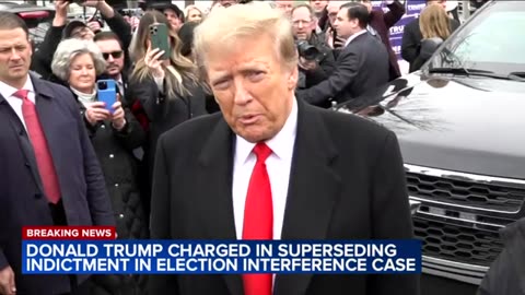 Breaking News ;Donald Trump charged in superseding indictment in election interference case