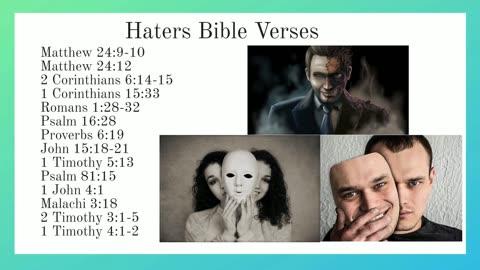 Haters Bible Verses