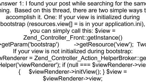 Getting View Object from within a Zend Controller plugin