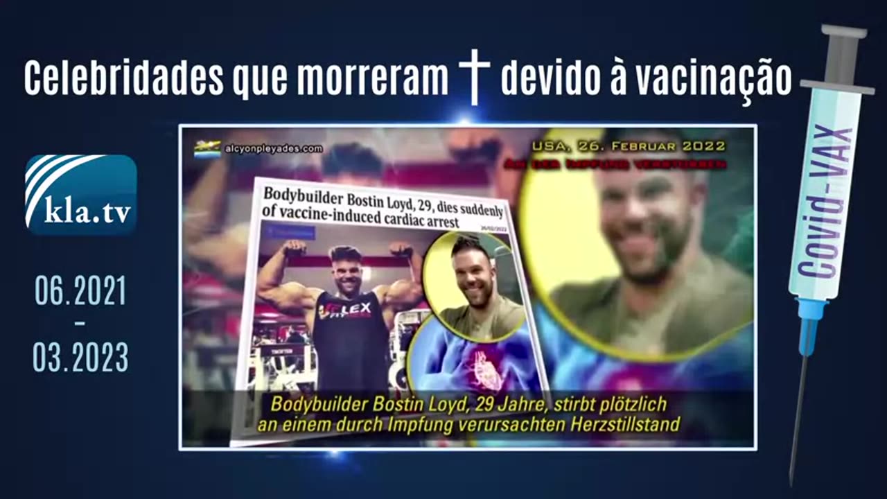 763 pessoas famosas mortas após a vacinação Covid!( já há muitas mais incluindo portuguesas...