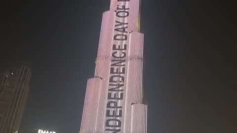 Burj khalifa on Pakistan independence day 🇵🇰